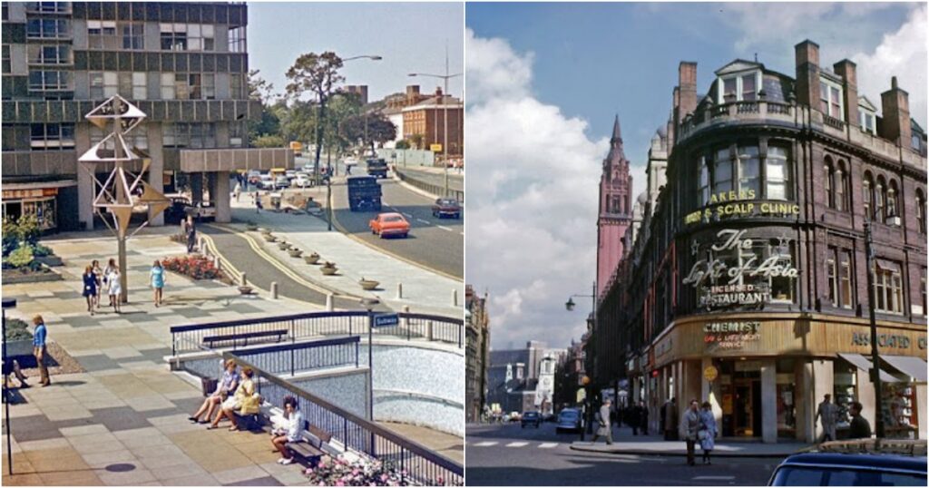 28 Fascinating Color Photos That Capture Street Scenes of Birmingham in the 1960s_Lap