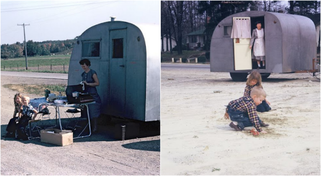 52 Wonderful Color Pics Document the Trailer Life of an American Family During the 1950s_ml