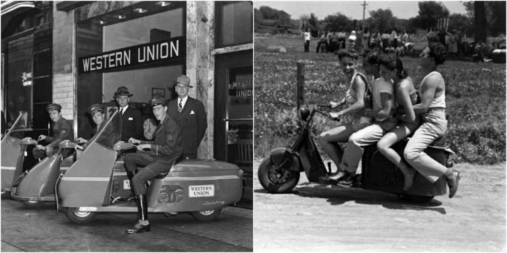 Amazing Vintage Photographs of People With Their Scooters From the 1940s_top1