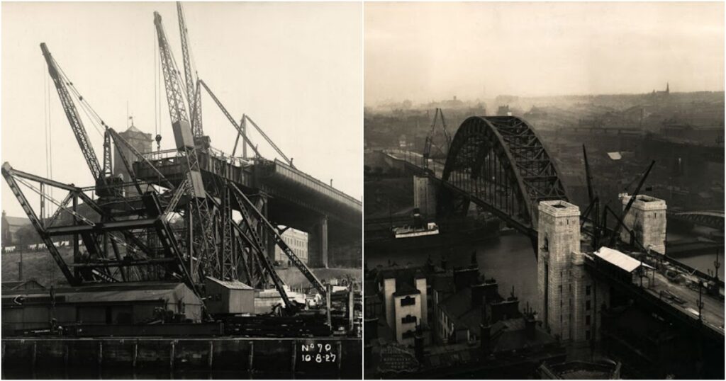 Amazing Vintage Photos of Construction of the Tyne Bridge_Lap