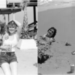 Candid Photographs of Teenage Girls at Texas Beaches During the 1980s_Lap