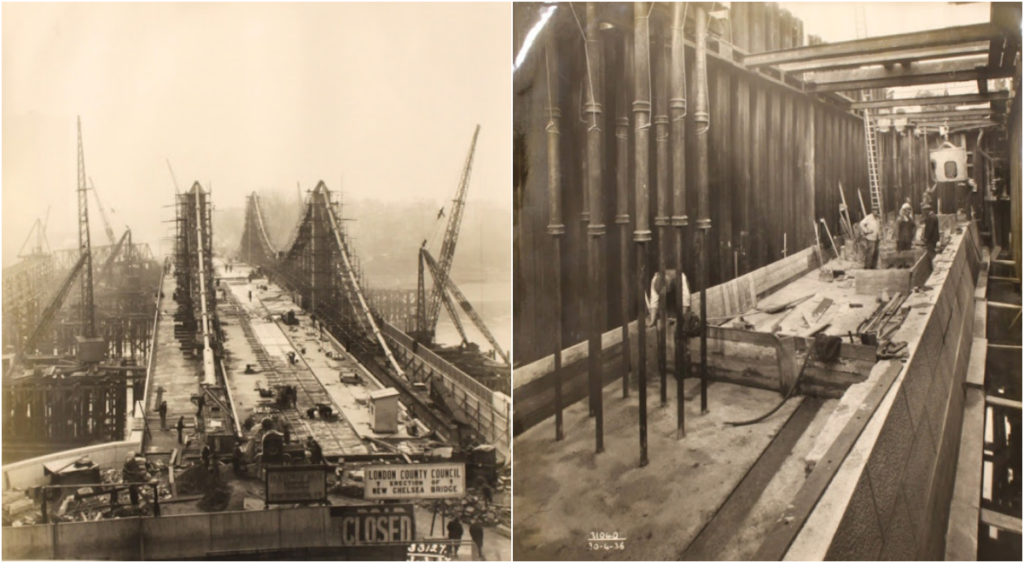 Constructing the Chelsea Bridge – A Glimpse into 1936 Engineering Marvels_ml