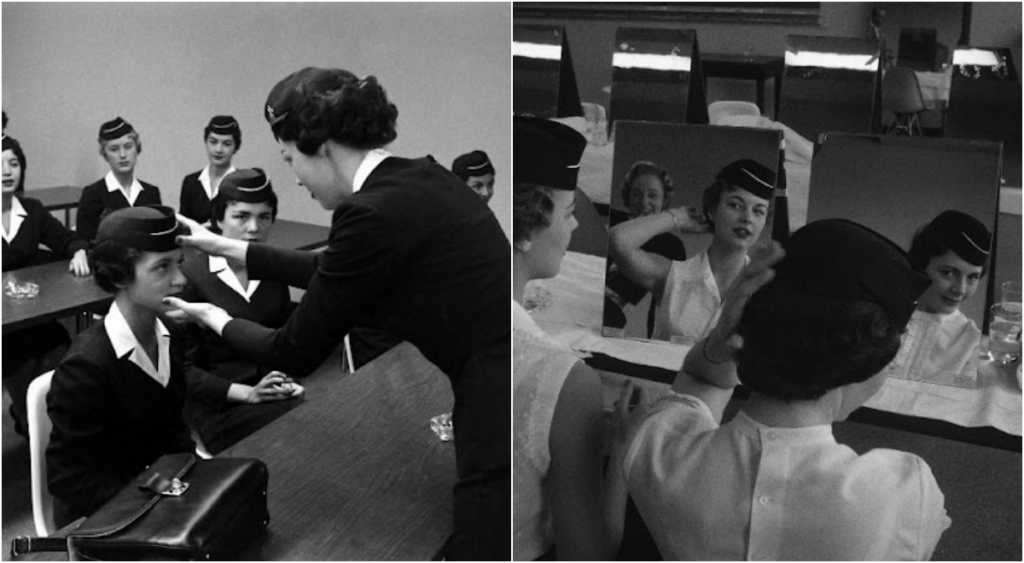 Daily Life at a Stewardess School in Texas in 1958_ml