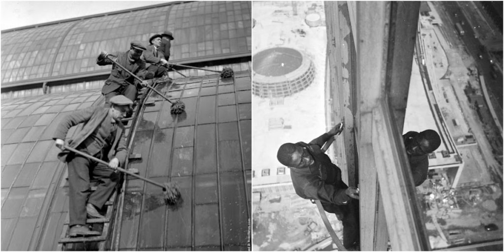 Don’t Look Down! Vintage Photographs of Skyscraper Window Cleaners From the Past_top1