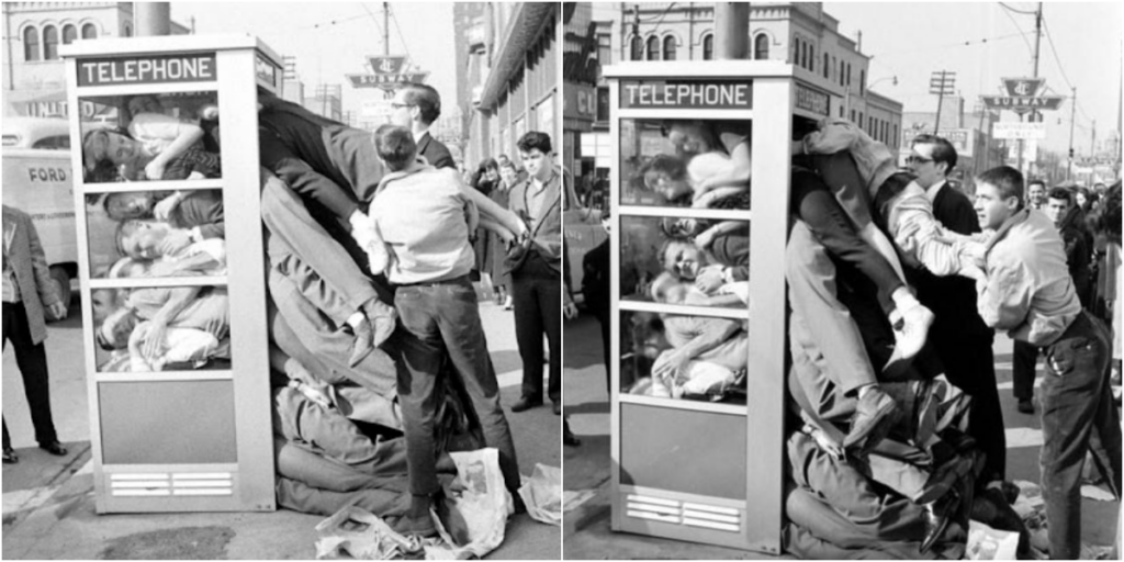 One of the Wild Fads of the 1950s Was Telephone Booth Stuffing_top1