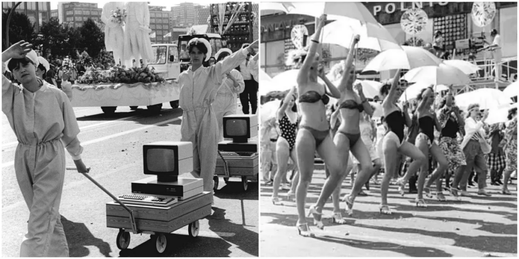 Ostdeutschlands Feier zum 750. Jahrestag Berlins: Eine Parade tragbarer Computer, Bikinis und anderer Kuriositäten, 1987_trunghinhsu