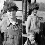 Photographs of a Family of Nine Living in Field on U.S. Route 70 Near the Tennessee River During the Depression, 1936_ml