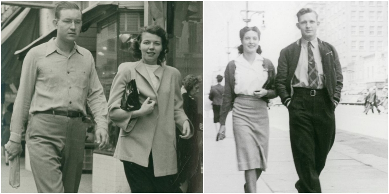 Street Fashion in the 1940s Through Intimate Found Photos _ US Memories _ LINH