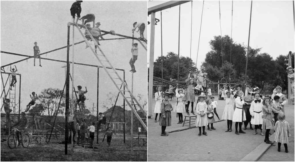 The Dangerous Playgrounds of the Past Through Vintage Photographs, 1880s-1940s_ml