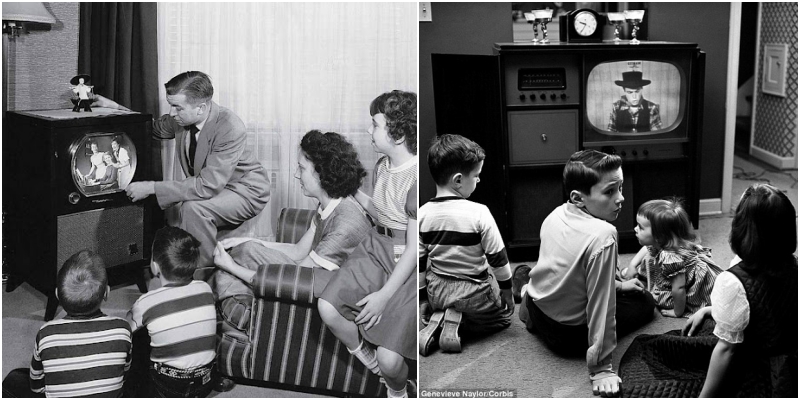 The pre-Internet era: 25 classic photos of children watching TV from the past _ US Memories _ LINH