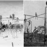 “Thrills and Spills: A Glimpse into the Hazardous Playgrounds of Yesteryear Through Vintage Photos, 1880s-1940s”_trunghinhsu