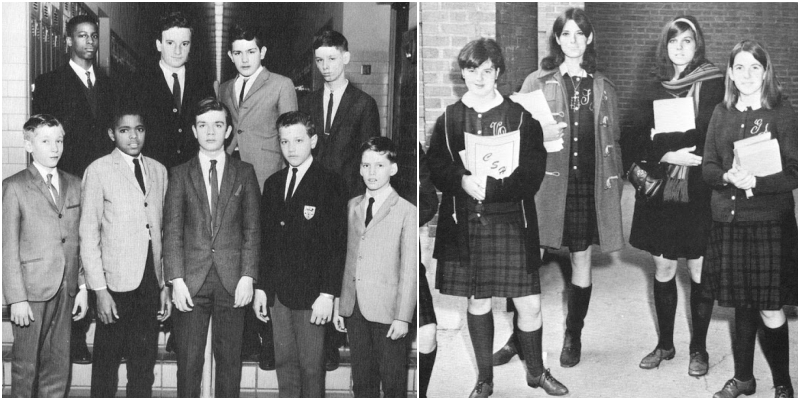 Timeless Style: Intriguing Black & White Photographs Showcase American High School Fashion 50 Years Ago in the 1960s _ US Memories _ LINH