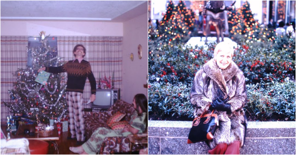 Vintage Found Photos That Show People Dressing Up For Christmas in the 1960s and ’70s_Lap