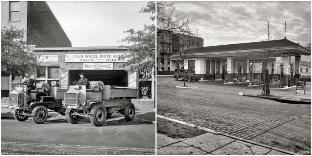 When Autos Were Young: 12 Old Photographs of US Gas Stations in the 1920s_trunghinhsu