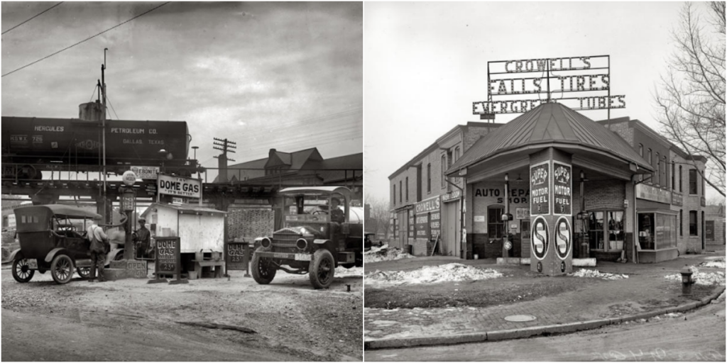 When Autos Were Young: 12 Old Photographs of US Gas Stations in the 1920s_trunghinhsu