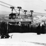 Vintage Photographs of the Skiway Sky Bus Lift Used on Mt. Hood, Oregon From the 1950s_lag