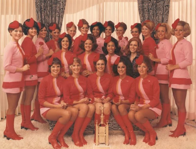 Hostesses in Hotpants and Boots: Pictures of Sexy Pacific Southwest Airline Flight Attendants in the Early 1970s _ USStories