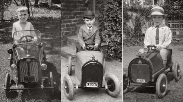 Lovely Vintage Photos of Kids With Their Pedal Cars_lag