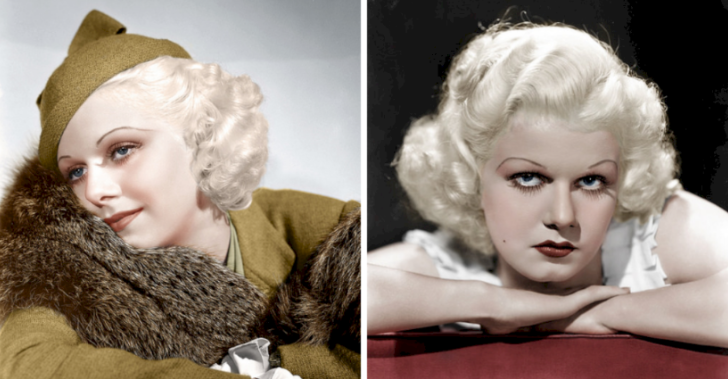 Beautiful Colorized Photos of Jean Harlow in the 1920s and 1930s_lag