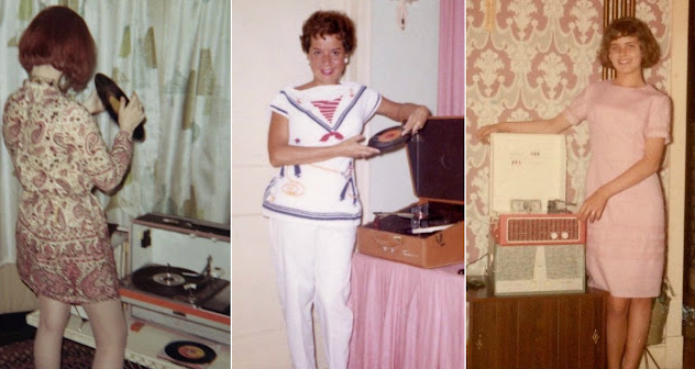 35 Cool Photos of People Posing With Their Record Players in the 1950s and ’60s_lag