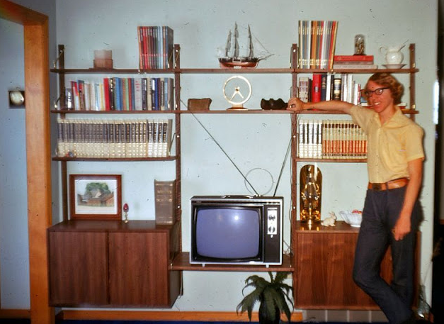 Vintage Photos of People Posing by Their TVs in the 1970s_lag