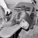 Teenage Girls Iron Their Hair Before a Night Out in New York City, 1964_lag