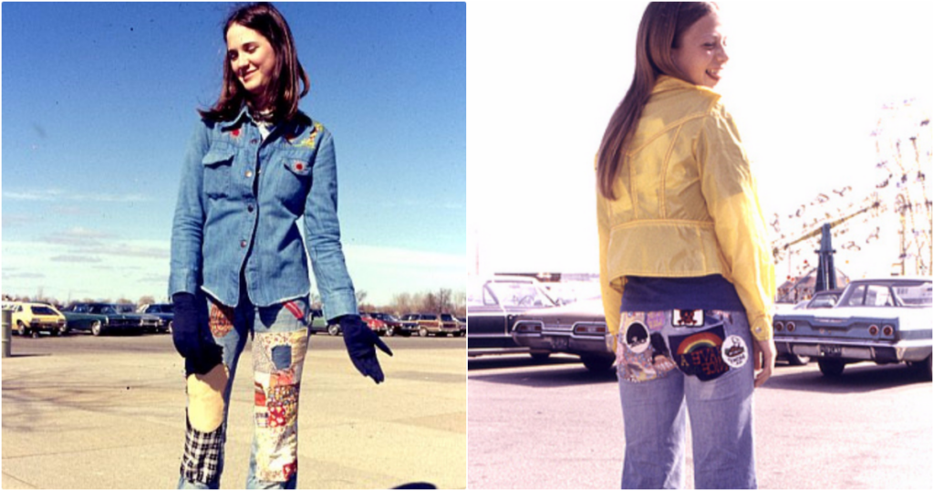 Sunny Days, Girls and Blue Jeans Patches in the 1970s _ USStories