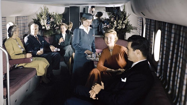 Glamorous Flying: The First Color Photos Show the Real Class of Airline Travelers in the 1950s _CN