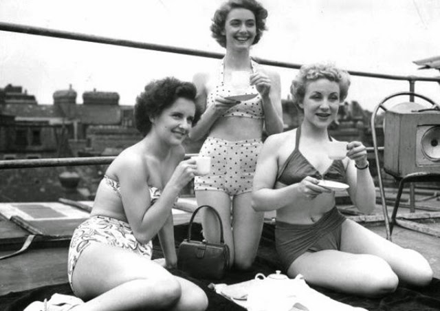 Interesting Vintage Pictures of Londoners Sunbathing _CN