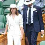 Emma Watson attends day twelve of the Wimbledon Tennis Championships at the All England Lawn Tennis and Croquet Club