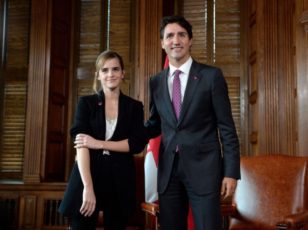 “Championing Gender Equality: Emma Watson and Justin Trudeau Collaborate on Empowering Women’s Rights”