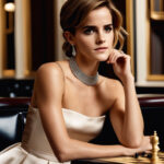 Emma Watson’s Elegant Chess Demeanor: A Lady with Luxurious Aura at the Chess Table