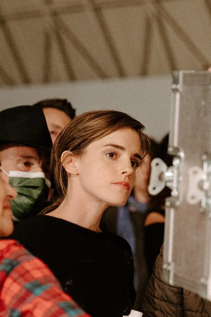 Emma Watson, Championing Gender Equality on the Sets of Prada Paradoxe