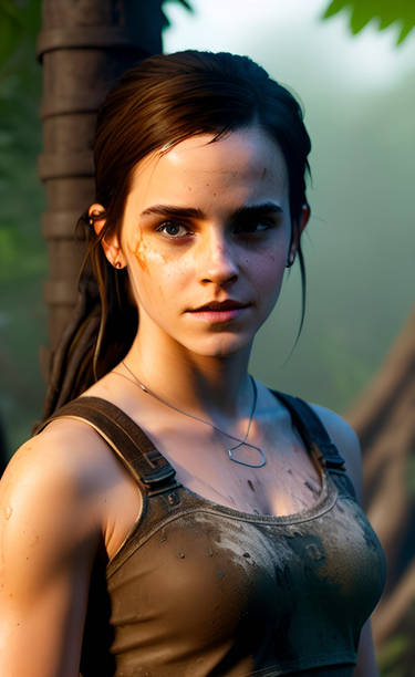 “The Dazzling Performance of Emma Watson as the Courageous Lara Croft in the Thrilling Tomb Raider 3 Sequel: A Spitemonkey Adventure”