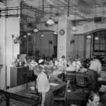 Preparing and printing the New York Times, 1942