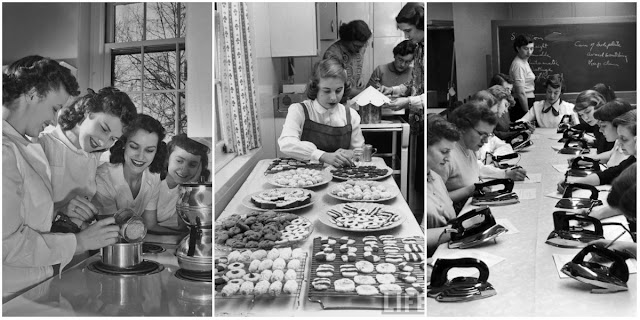 30 Fascinating Vintage Photographs of Girls Home Economics Classes From Between the 1920s and 1950s _ US