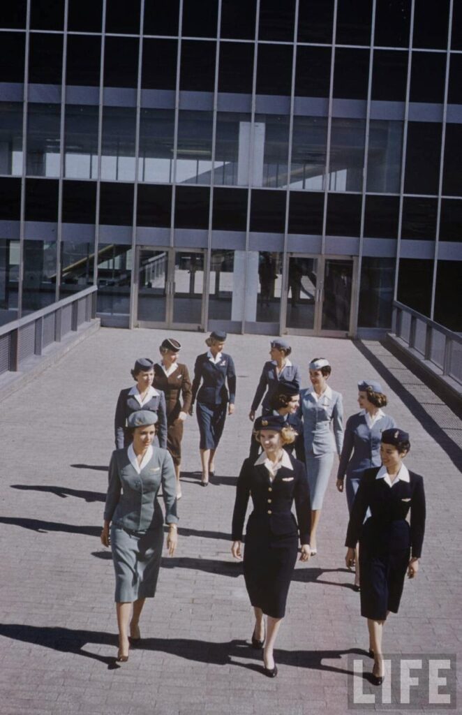 Glamour Girls of the Air: Fascinating Pictures of an Airline Stewardess Essay in 1958