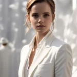 Emma Watson Radiates Confidence and Style in White Suit Ensemble