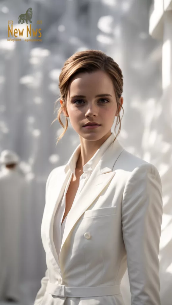 Emma Watson Radiates Confidence and Style in White Suit Ensemble