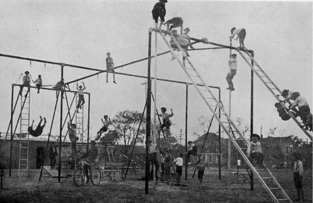 The Dangerous Playgrounds of the Past Through Vintage Photographs, 1880s-1940s