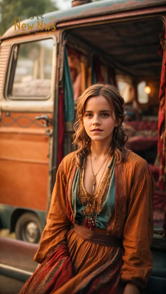 Emma Watson Embraces Bohemian Charm as a Free-Spirited Gypsy