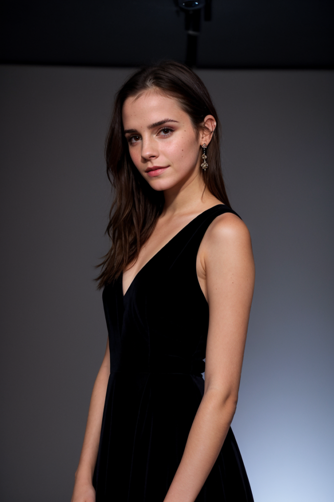 Emma Watson Flaunts her Figure in a Sleek Black Dress: A Stunning Display of Elegance and Confidence