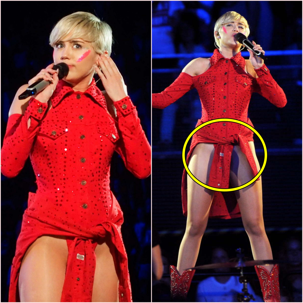 She didn’t wear underwear but only covered it with her sleeve. Miley Cyrus made the audience blush when performing on stage. – News