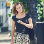 Emma Watson and Mum Walking in London