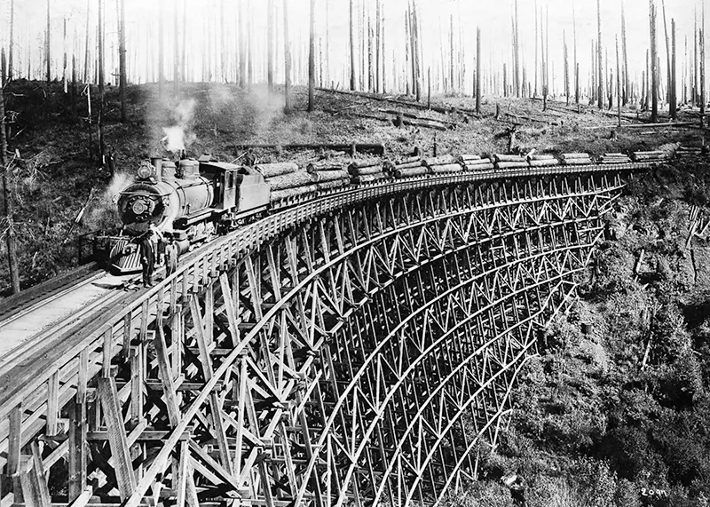 Timber Trestles: Incredible Vintage Photos of Timber Railroad Bridges, 1850s-1900s