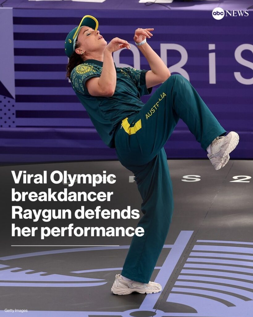 Viral Olympic breakdancer Raygun defends her performance