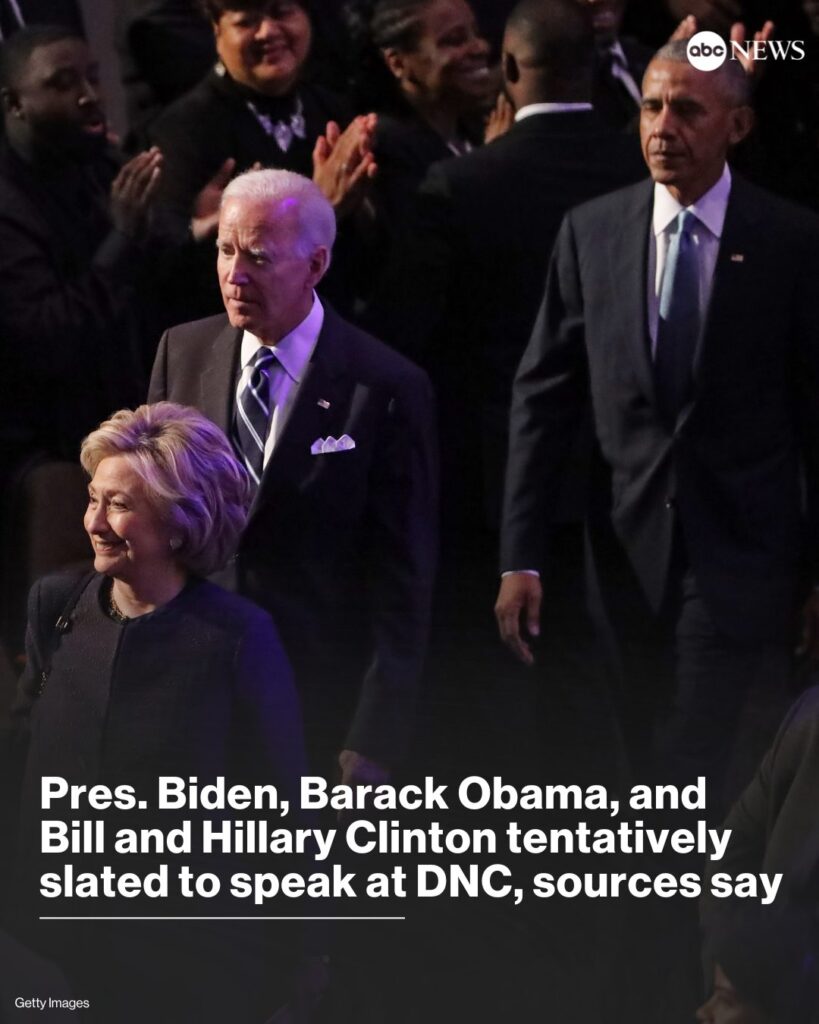 Biden, Obama, Clintons tentatively slated to speak at DNC: Sources