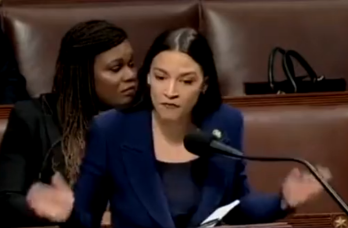 AOC Has Full-Blown Temper Tantrum On House Floor, Throws Notebook During Irate Speech