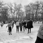 Vintage Photographs of People Having Fun at the Bois de Boulogne During the Winter of 1956