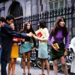 The Extending Mini-Skirts in Paris in the Mid-1960s